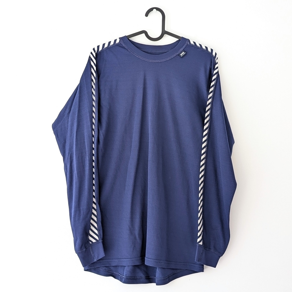 Helly Hansen Women's LIFA Navy Crew Base Layer Top ~ Size XL